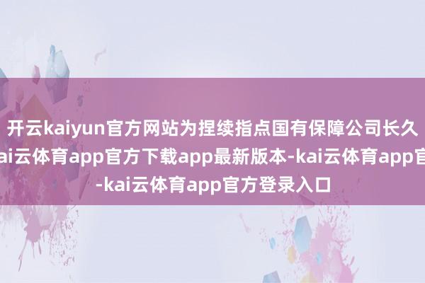 开云kaiyun官方网站为捏续指点国有保障公司长久闲静狡计-kai云体育app官方下载app最新版本-kai云体育app官方登录入口
